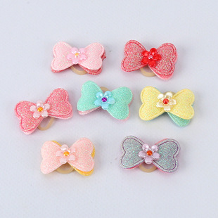 Pet Accessories Pet Bow Leather Strap Hair Ring Dog Hair Flower Teddy Yorkshire Marzis Hair Rope Headwear