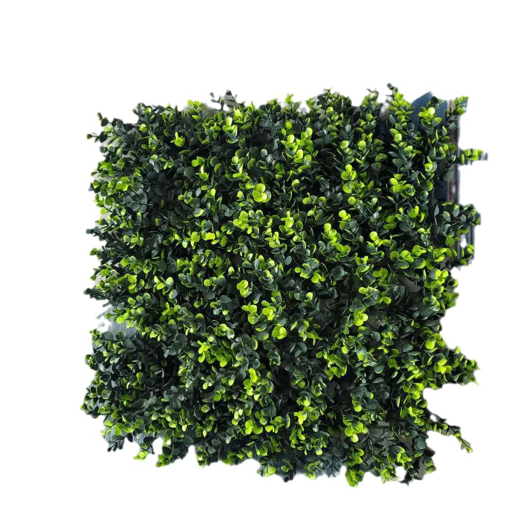 Simulación de hierba de dinero, césped, pared de plantas b1, ignífugo ignífugo eucalipto, decoración de plantas de simulación de hierba de dinero grande