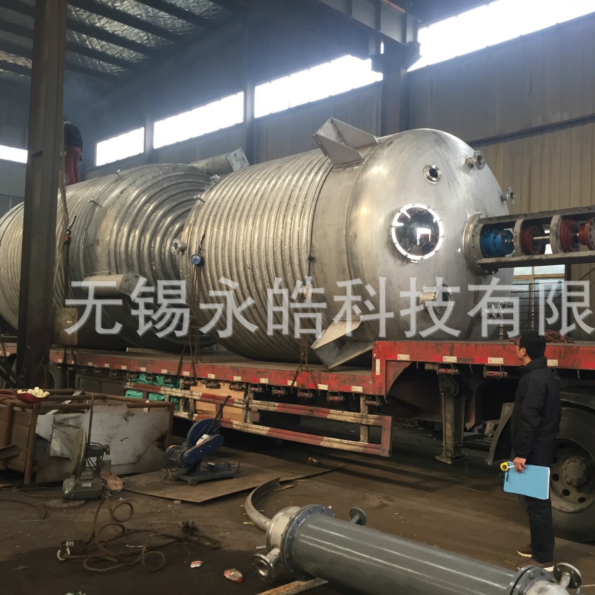 不锈钢半盘管反应釜