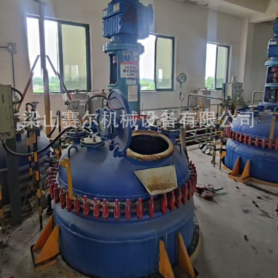 二手搪玻璃反应锅 开式二手搪瓷反应釜耐高温 性能稳定