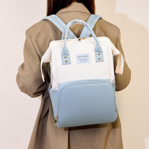 Mommy Bag Ins Style Handbag Upgrade 2024 New Baby Bag Women's School Bag Lightweight Double Shoulder Bag