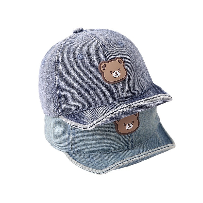 Gorra de Béisbol de Mezclilla para Bebé con Visera Suave y Protección Solar