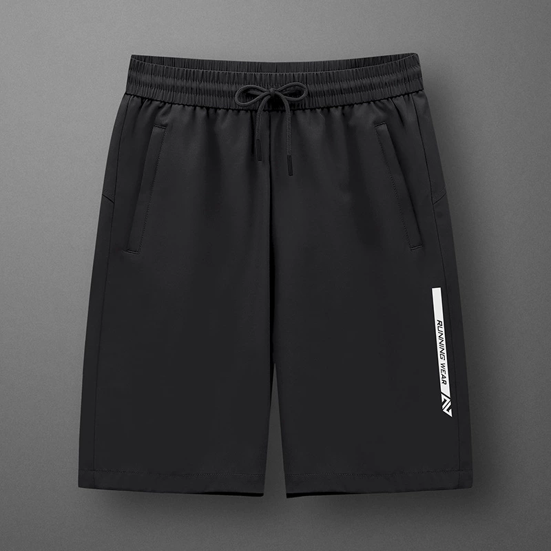 Новые летние брюки мужские тонкие шорты из ледяного шелка мужские дышащие быстрюхие уличные спортивные брюки с принтом укороченные брюки