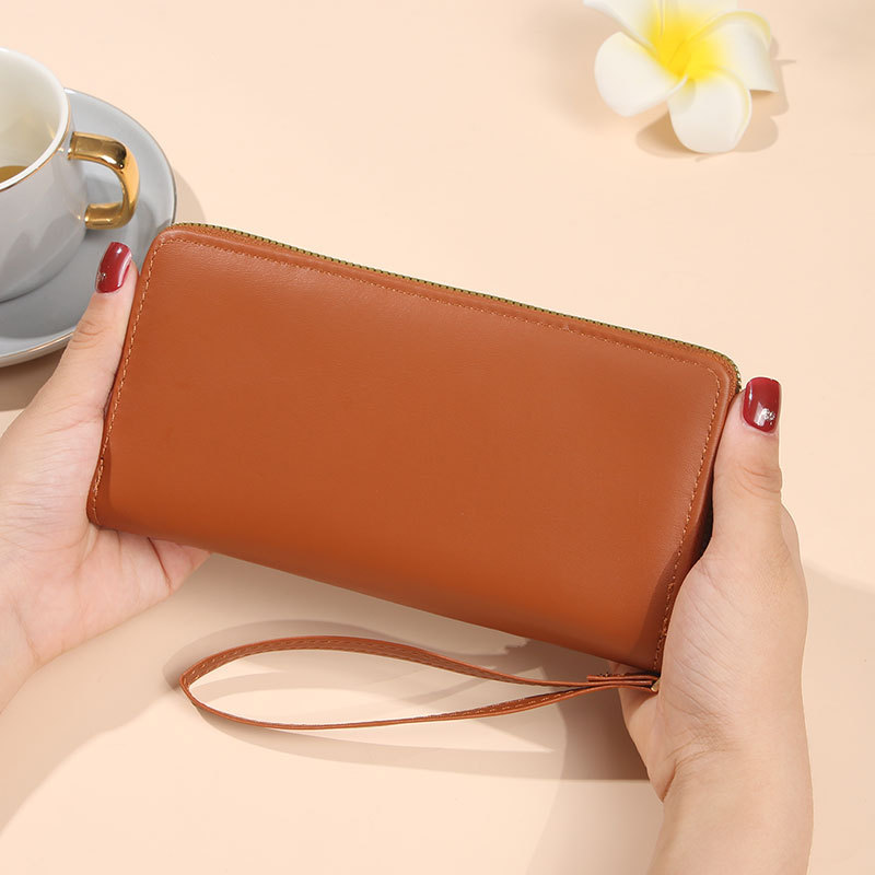 Bolso de mano con cremallera simple de color sólido, pequeño y fresco, estudiantes de gran capacidad, bolso de alto valor para mujeres.