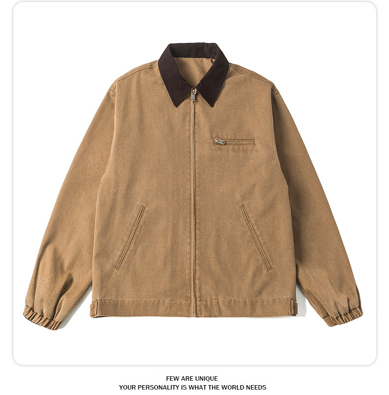 Retro Denim Jacket For Men And Women Versatile Casual Style_voghion.com