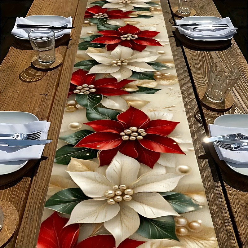E 72856 Christmas Festival Decoration Table Flag Christmas Decoration
