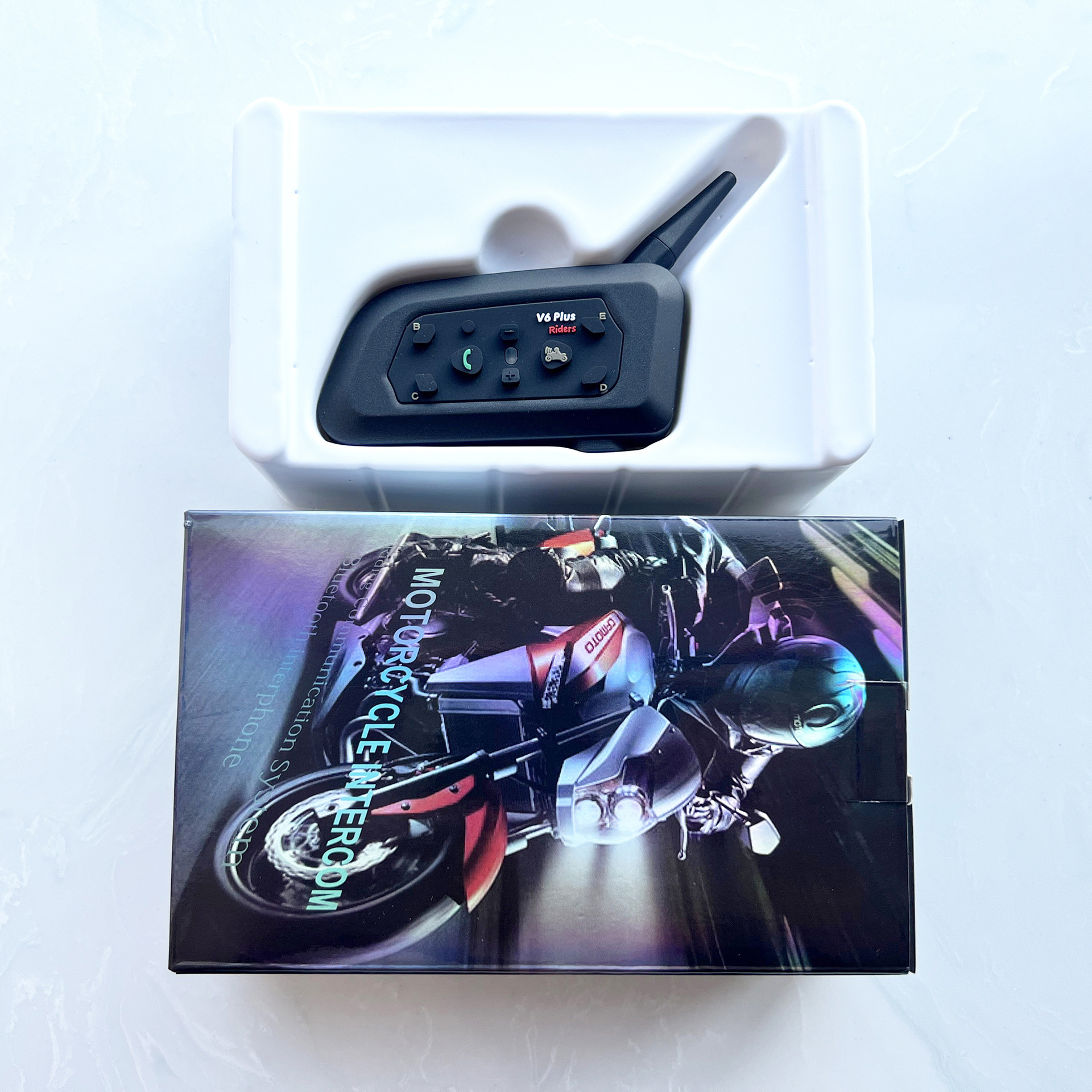 Casco Bluetooth Auriculares Casco Bluetooth Auriculares Walkie-talkie Casco Bluetooth Walkie-talkie V6Plus