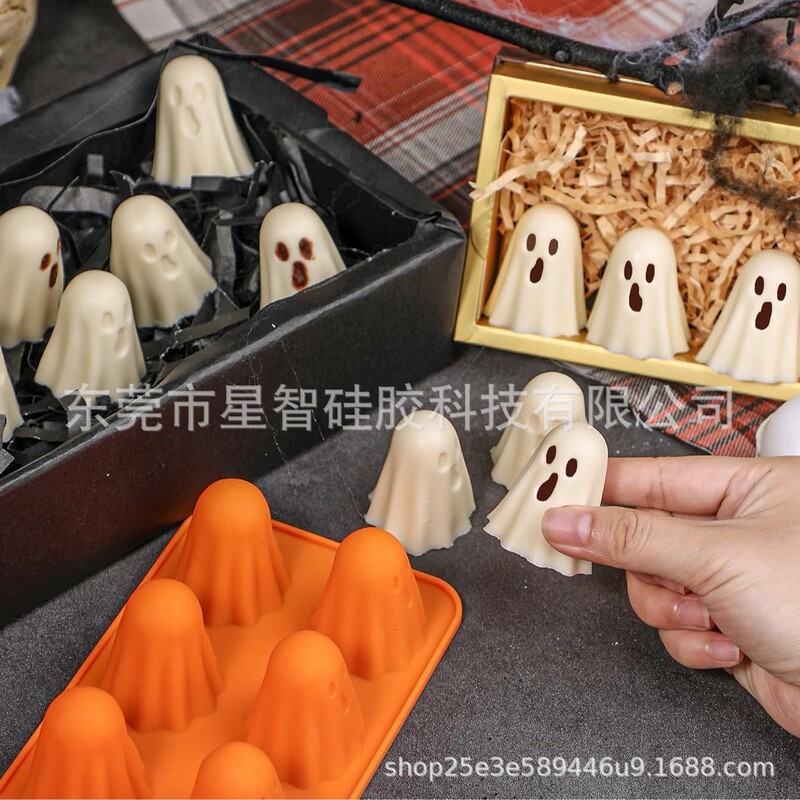 跨境新款 Ghost Jello Mold幽灵硅胶模具-硅胶模具节日厨房工具|undefined