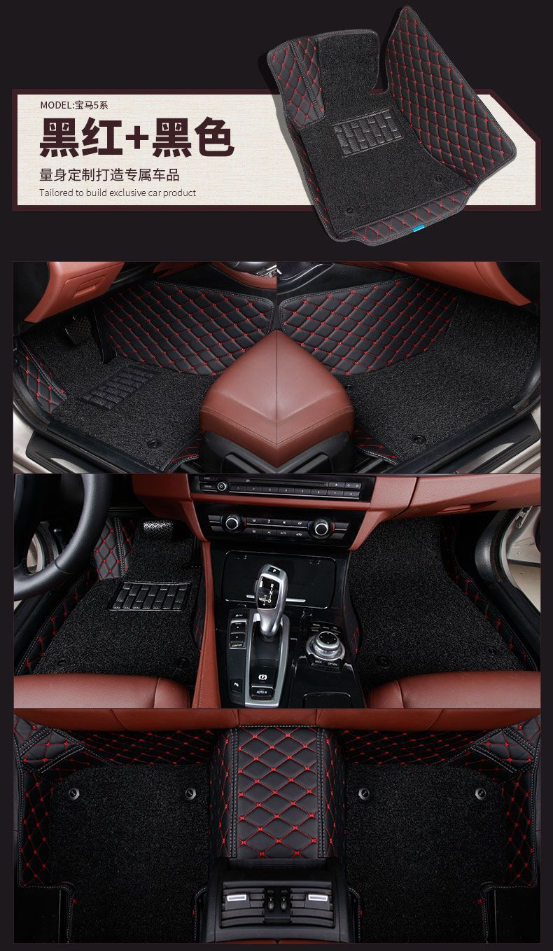Suitable for 09 models, 11 models, 12 models, Kia Sorento floor mats, Kia car floor mats, double-layer silk rings, large enclosures
