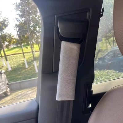 Shoulder Pad Cover Insurance Shoulder Pad, Seat belt shoulder pad - length-17cm-simple-gray-one-plush-style