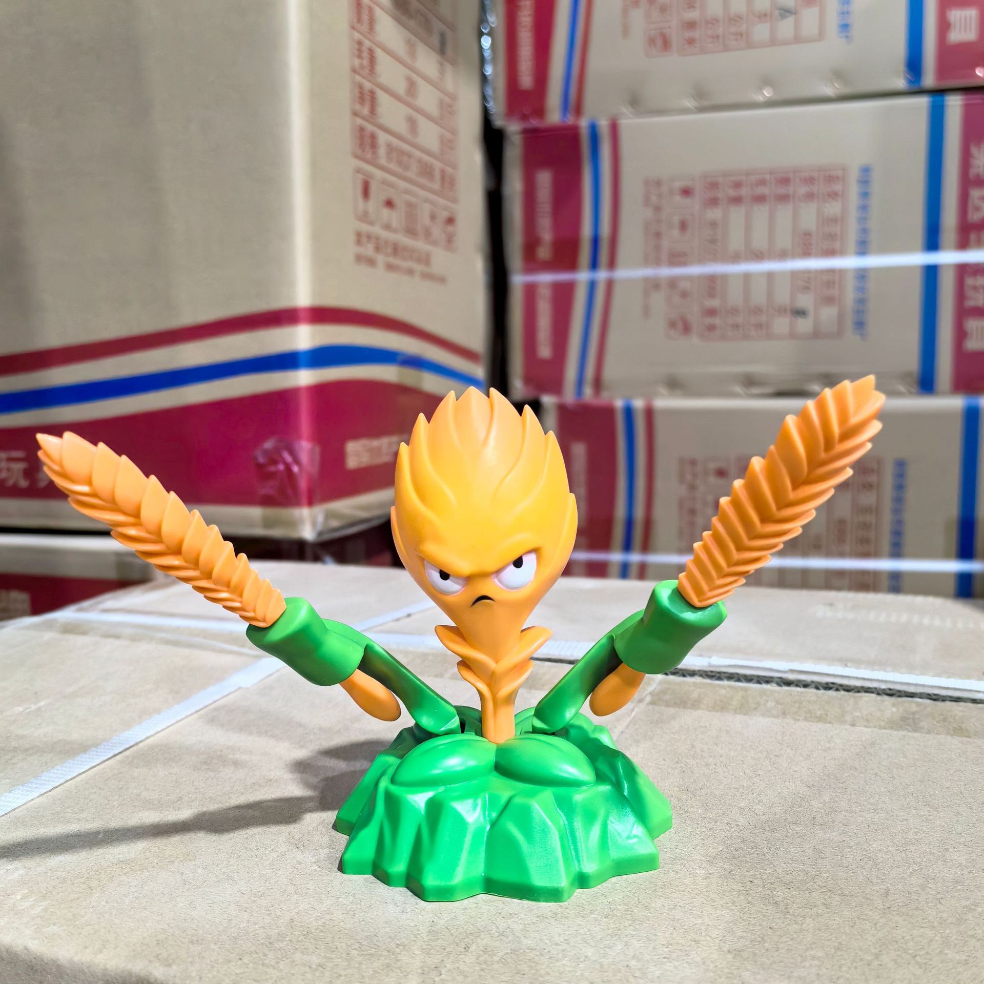 Plants vs. Zombies mecánicos genuinos a granel Gatling Pea Shooter catapulta vinilo juguete malvado dragón pequeño fantasma