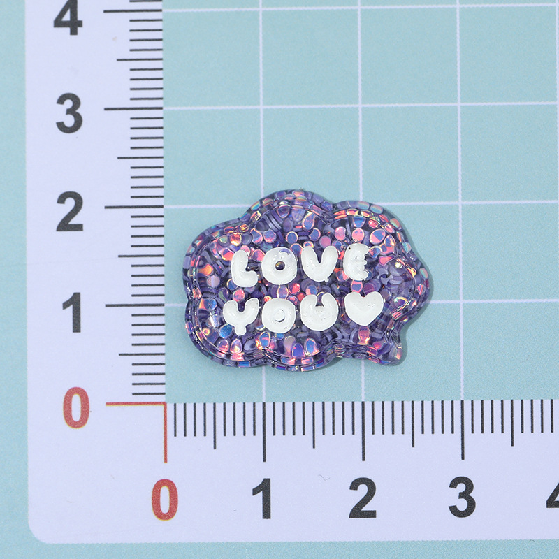 Hielo transparente brillo nube marca resina accesorios DIY joyería crema pegamento horquilla caja del teléfono colgante material al por mayor