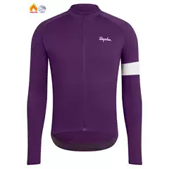Rapha cycling clothes men's and women's long-sleeved fleece warm cycling clothes top road bicycle mountain bike clothes