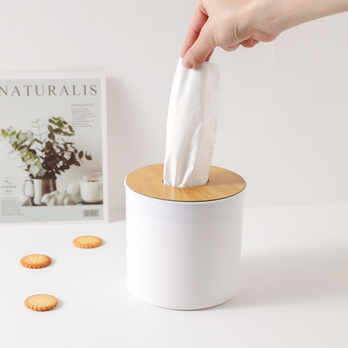 Simple desktop tissue paper box home restaurant coffee table remote control separated paper box gift advertising logo