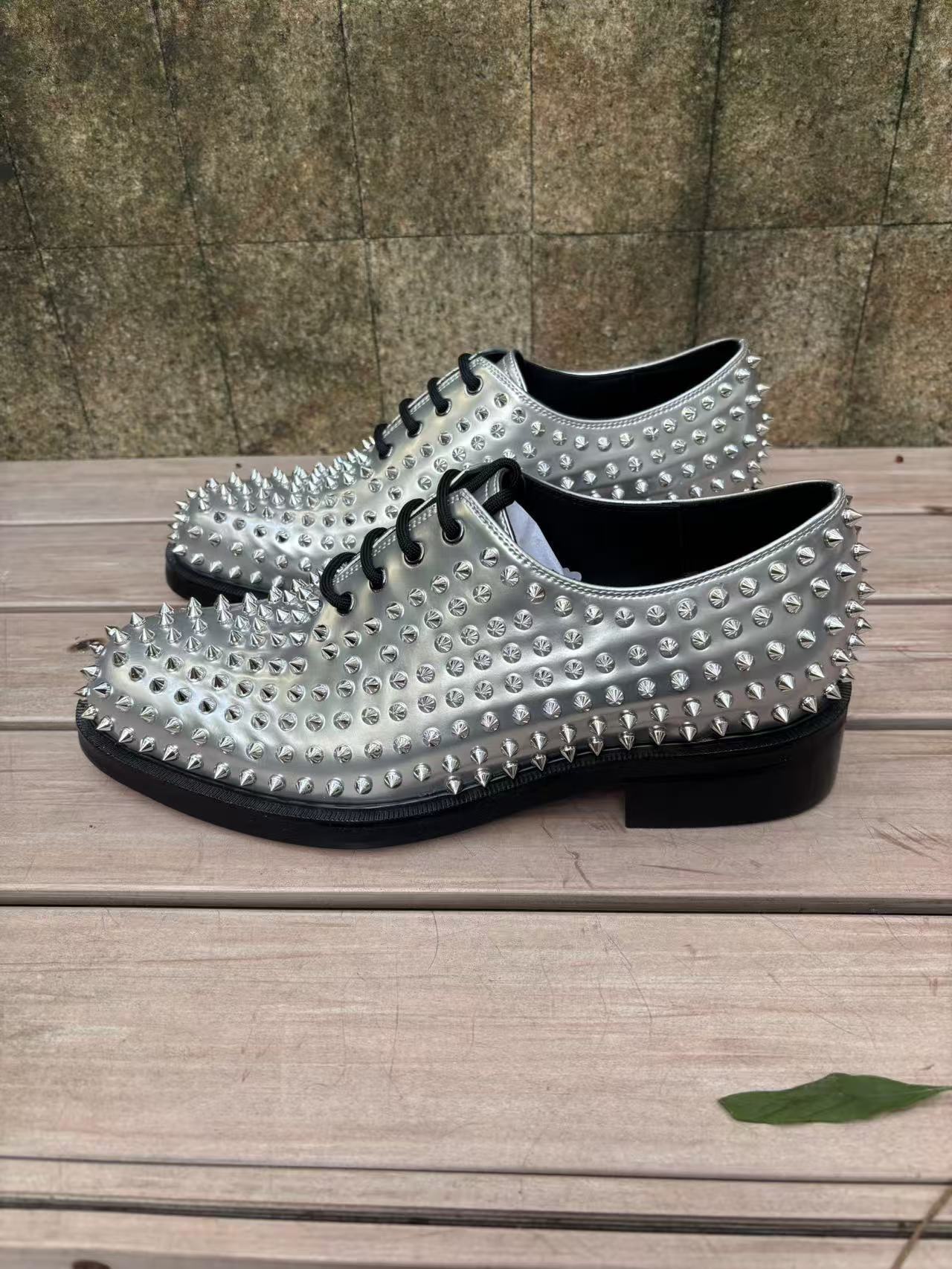 Men's Leather Pointed Toe Slip-on Shoes For Business And Wedding_voghion.com