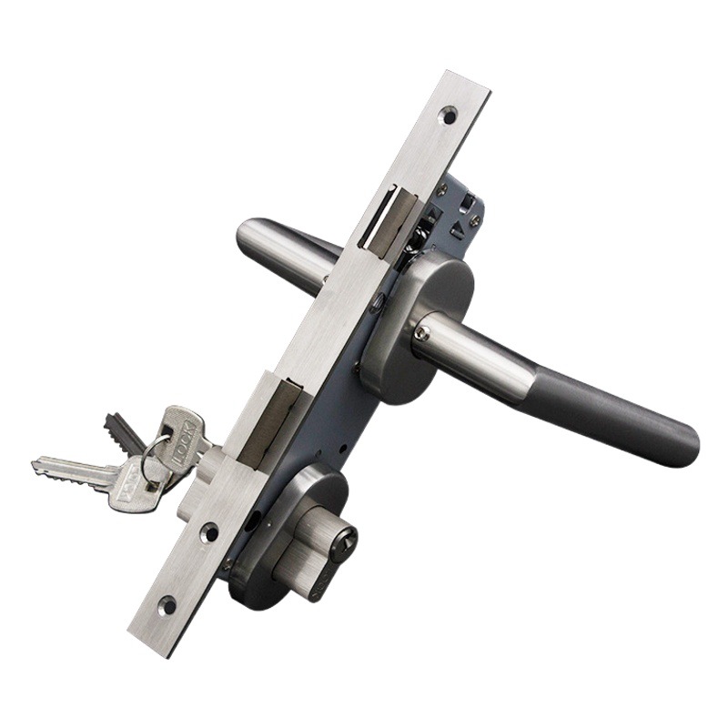 Acero inoxidable 304 marco estrecho puerta interior split cerradura al por mayor balcón cocina puente roto traje de aluminio cerradura de la puerta