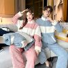 Mingyu thickening keep warm lovers Home Furnishings 2022 winter new pattern Digital printing High-end Korean Edition pajamas Sherpa