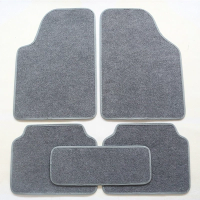 Car Floor Mats Universal 4-Piece Plaid: Universal Foot Pad - no-problem-with-the-gray-color-universal-5-pieces
