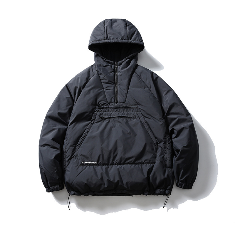 Winter Japanese three dimensional velvet retro down jacket with down
