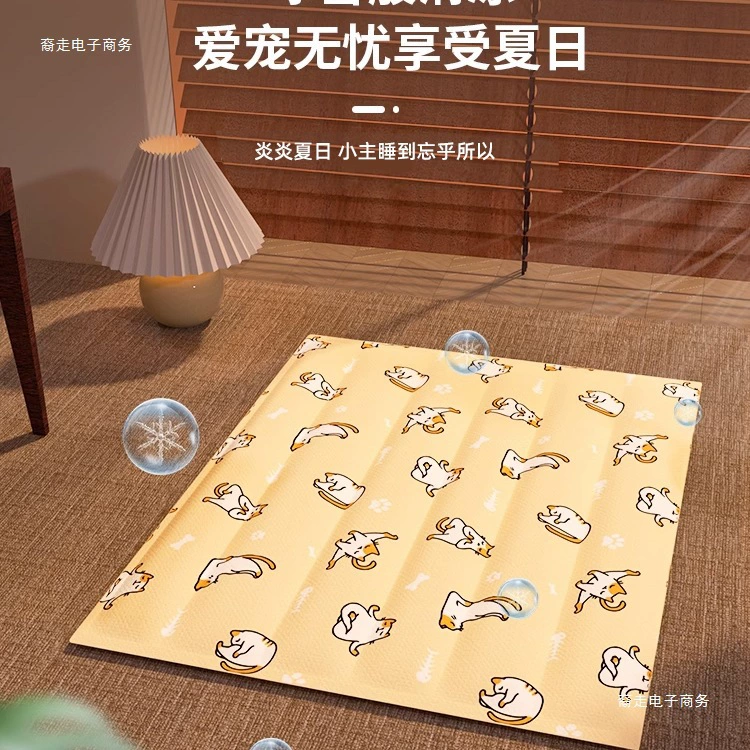 Ледяной коврик для домашних животных, охлаждающий коврик для кошек, ледяной матрас для предотвращения летнего теплового удара, спальный коврик для собак, летний охлаждающий спальный коврик