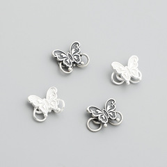 s925純銀復古泰銀蝴蝶S扣手工DIY手鍊項鍊連接扣手牌掛件飾品配件