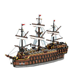 Строительные блоки трансграничные MOC-160411 модель пиратского корабля 5956 номер частицы игрушки Рождественский подарок