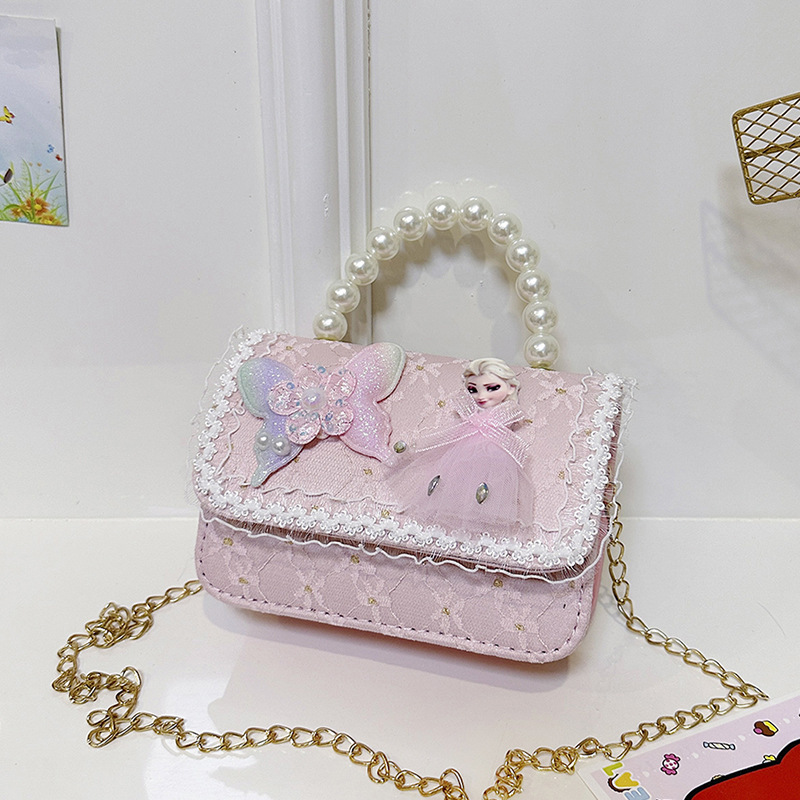 Niños pequeños viento princesa bolsa de hombro de moda caricatura Aisha chica arco graduado cuentas bolso de mano