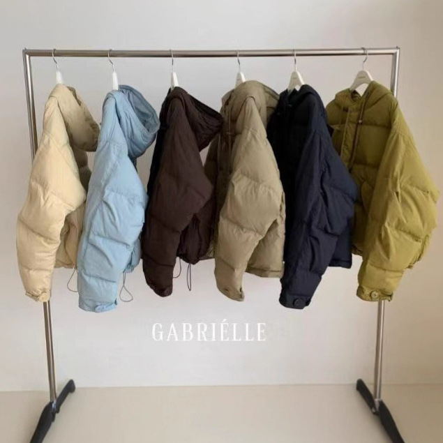 YS gabrielle韩国东大门同款女2025年冬季新款时尚连帽鸭绒羽绒服