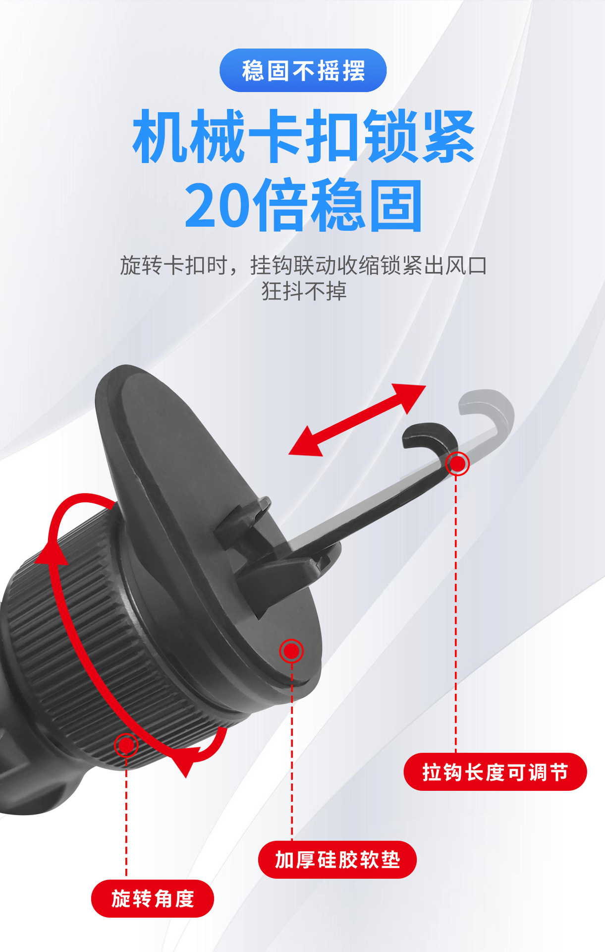 Car Mobile Phone Holder Air Outlet Mobile Phone Navigation Holder Gravity Retractable Automatic Locking Mobile Phone Holder Car New Model