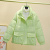 Short down jacket, 2023 collection, fitted, Korean style, increased thickness