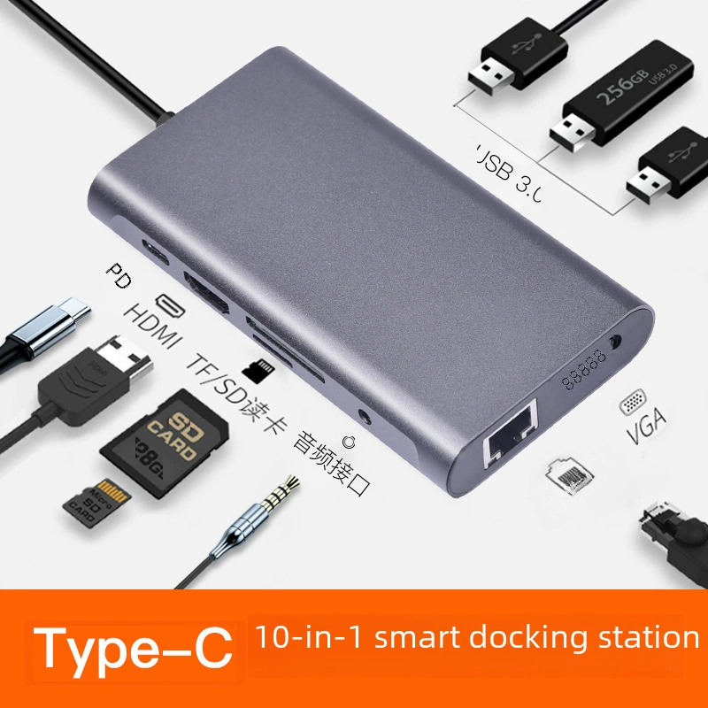 Type-C/USB четыре порта хаб, алюминиевый OTG-концентратор с четырьмя расширениями