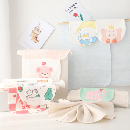 Absorbent Towel for Kids - Cotton Gauze Sweat Towel - Baby Back Pad - Kindergarten Sweatproof Towel - 0-7 Years Old - Breathable and Absorbent