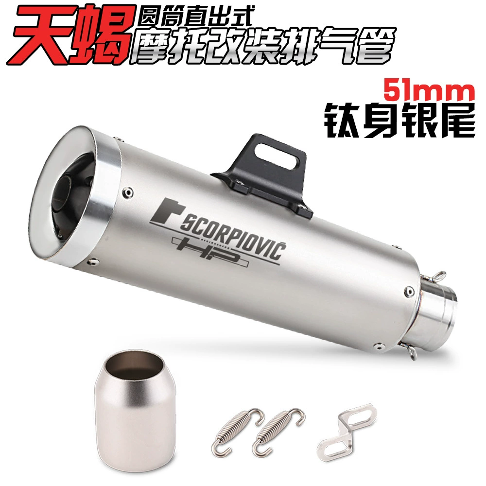 Мотоциклетная выхлопная система Huanglong 3/600 FZ800 TMAX500/530 модифицированная ZX6R Z800 Fried Street Scorpio exhaust pipe