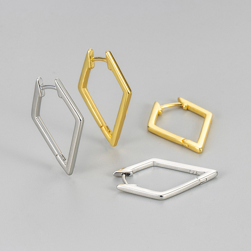 High-end fashion new Korean earrings women's niche design light luxury geometric exquisite ear buckle versatile personality jewelry