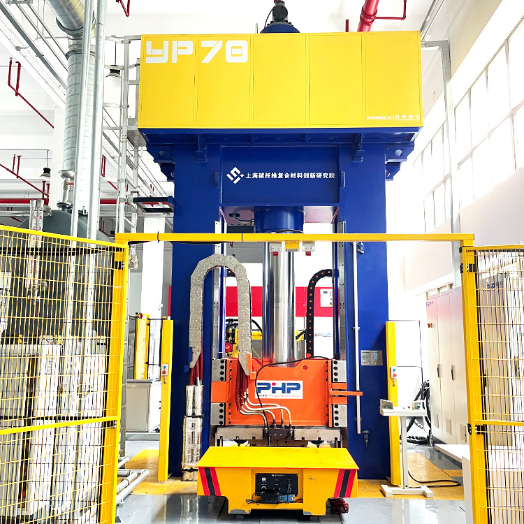 模温机油加热玻璃钢制品液压机 SMC/BMC小型四柱框架伺服液压机