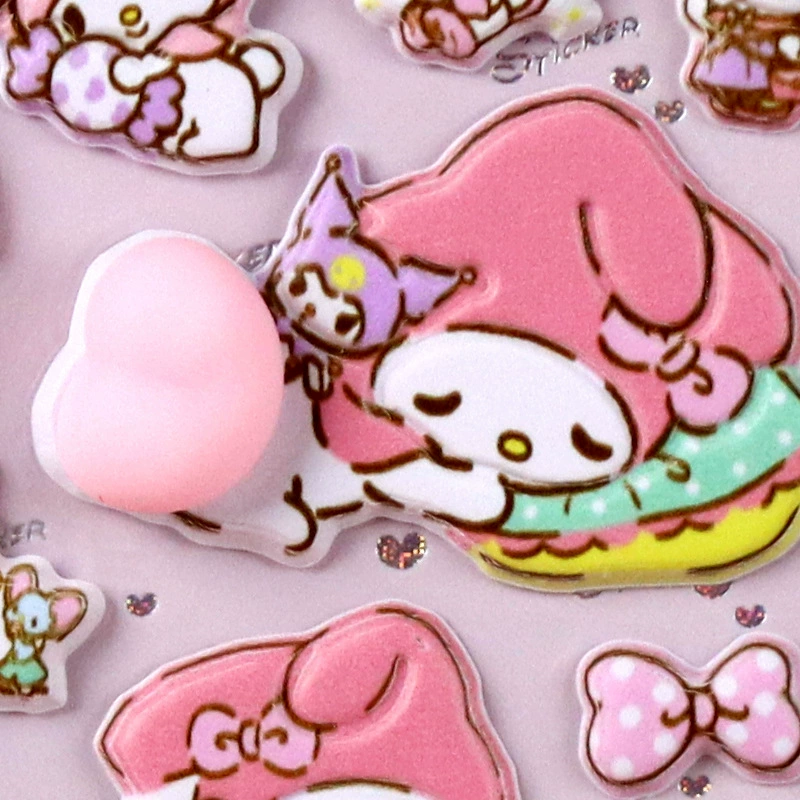 Sanrio, гель для кожи ягодиц, детская наклейка с мультфильма, антистресс, единорог, панда