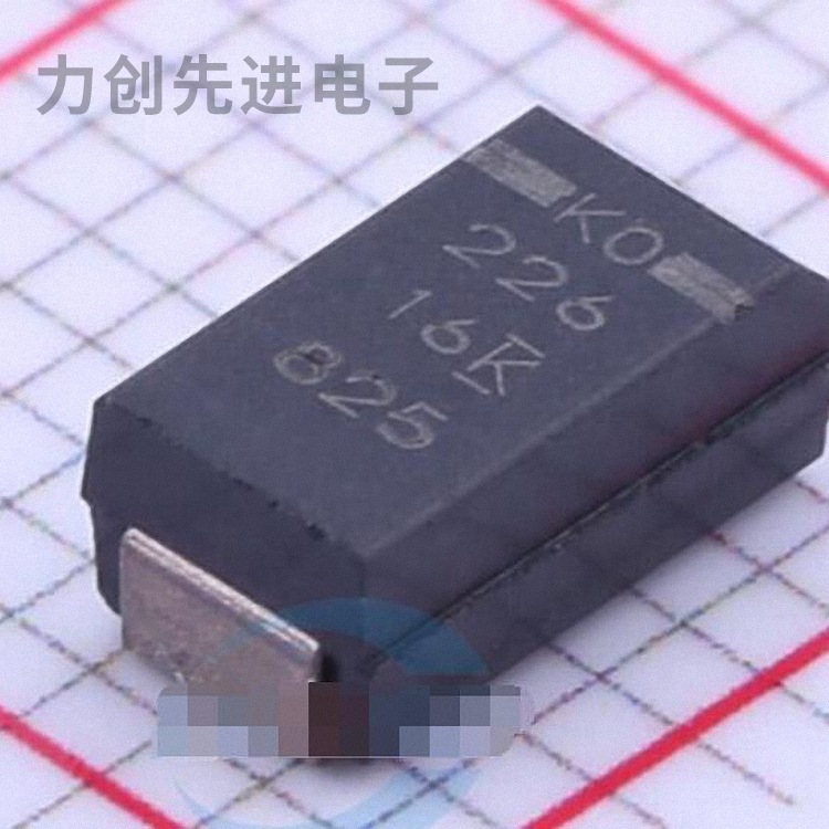 T520C226M016ATE080 参数 22uF(226) ±20% 16V 钽电容