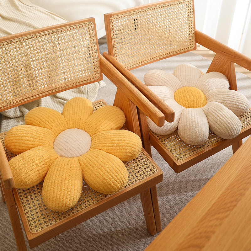 Pequeña margarita flores almohada futón cojín juguetes de peluche muñeca cama cama gran cojín de ventana cojín