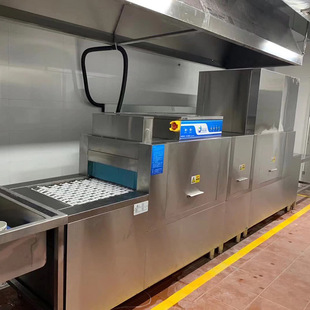 Special Dishwasher for Middle School and Primary School Canteen Kindergarten Oblique Insert Commercial Dishwasher Dishwasher Cleaning Equipment