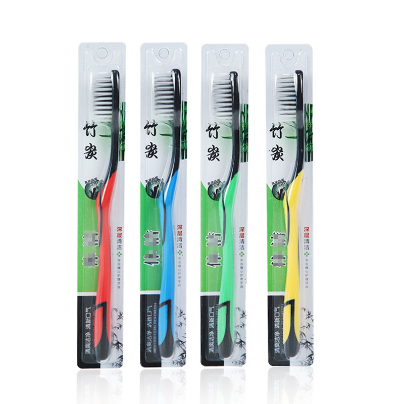 죽탄 칫솔 (색상 랜덤)