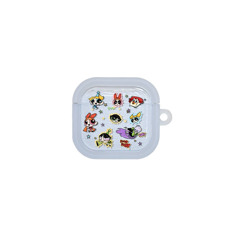 Защитная оболочка для Bluetooth AirPods Pro от Powerpuff Girls, совместима с AirPods 4-го поколения, чехол наушников
