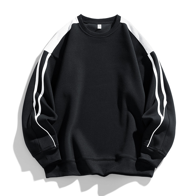 Herrenbekleidung Sportliche Freizeitanzüge für Herren Herbst 2024 Neue Basic- und beliebte lockere Kleidung Langärmelige zweiteilige Anzüge für Herren auf Lager_voghion.com