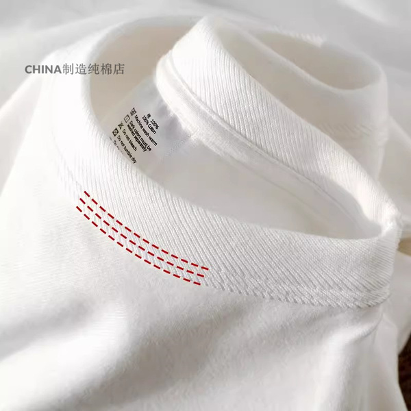 Cotton summer white base body-friendly short sleeve T-shirt with a…
