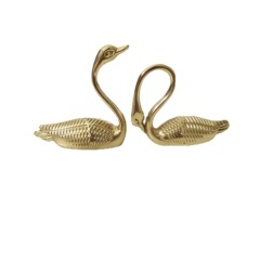 黃銅天鵝 抽屜 櫃門 儲物櫃 把手 陶瓷 茶葉罐 收納盒搭配 配件