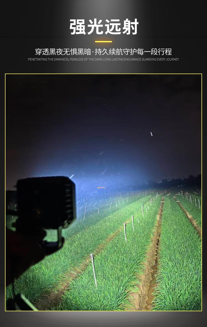 Car-mounted LED wireless remote control searchlight, 6-head high-brightness work light, rotating searchlight for off-road vehicles and boats