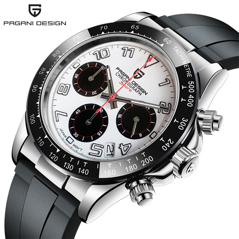 Bojiani PAGANI DESIGN nuevo reloj de cuarzo de los hombres reloj multifunción sincronización de moda hombres reloj impermeable 1687