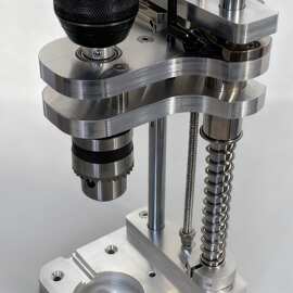 木工打孔台钻铝型材定位垂直打孔桌面小型锂电钻支架工具迷你DIY