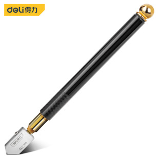 Deli tool glass knife YG8 tungsten steel cutter wheel can cut 3-12mm plastic handle glass mirror tile DL2700