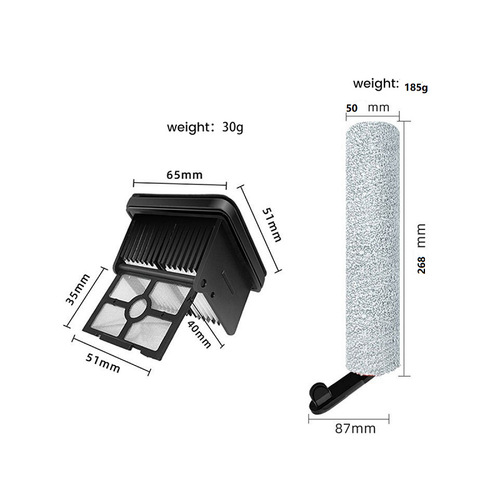 Compatible with DREAN Robotic Mop H20/H30, Cleaning Brush for H20/H30 Silver Ion Roller Main Brush Drum