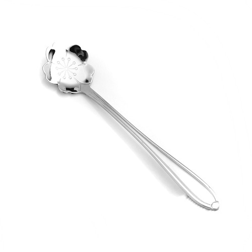 Floral Coffee Spoon with Petal Design, Exquisite High-Grade Stainless Steel, Gold Color Honey Stirring Spoon, Bird's Nest Dessert Stirring Spoon